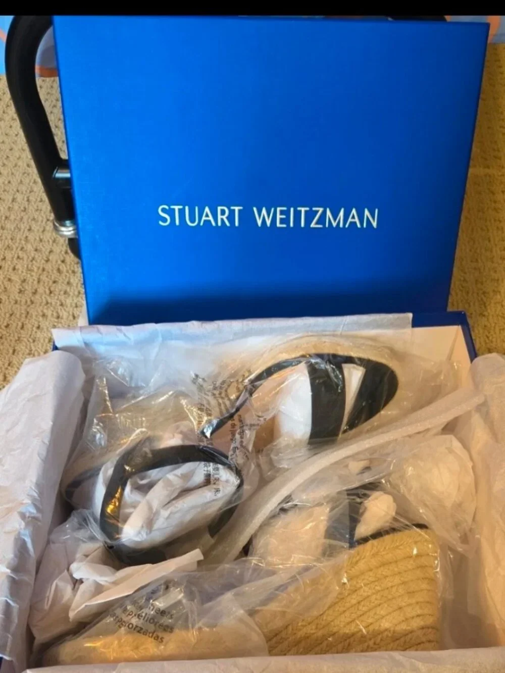 NWT Stuart Weitzman Teddi Espadrille Wedge Sandals 41.5 US 11